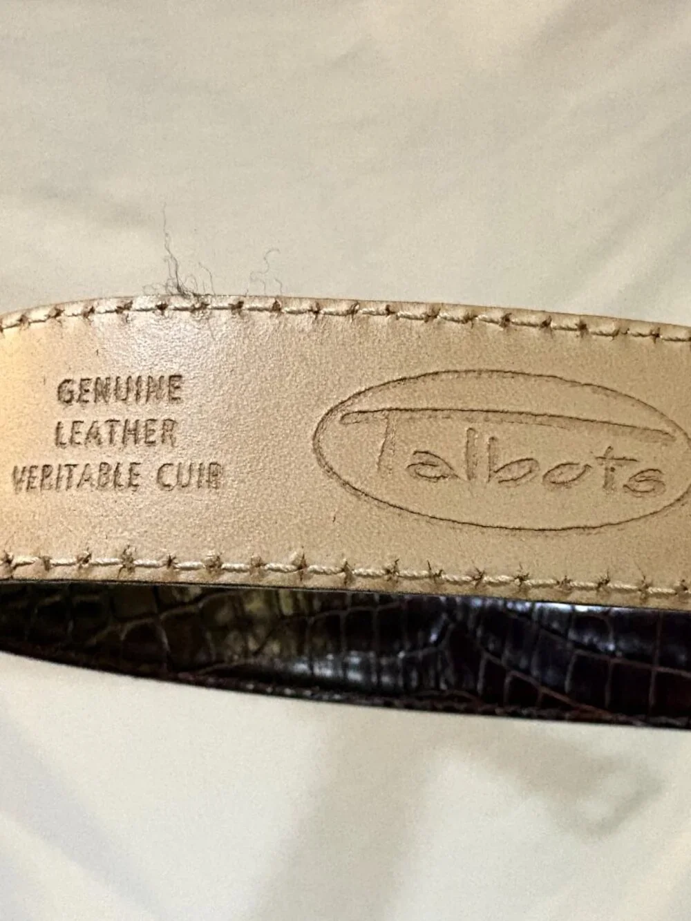 Talbots Genuine Leather Belt Made in Italy Women XS for Wasit 23-27